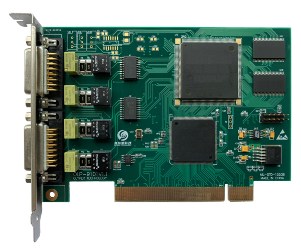 OLP-9101，PCI，2通道，全功能，1Mbps，1553B总线模块